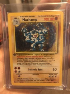 Pokemon machamp 1st edition Factory sealed New! | eBay