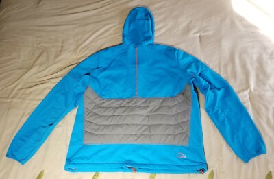 Sold Out LL Bean North Col Hybrid Blue / Grey Hooded Men 