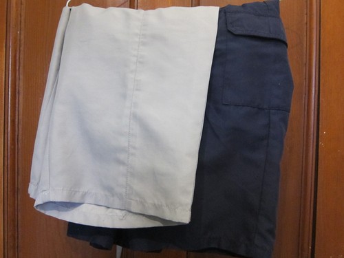 Cotton traders knee shorts; UK 10; 2 pairs: navy, neutral. Will combine p&p. - Picture 4 of 10