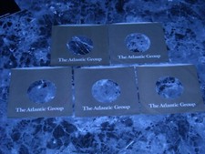 45RPM COMPANY SLEEVES. LOT OF FIVE ATLANTIC BROWN.