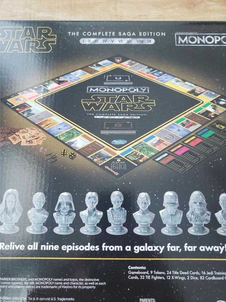Star Wars Monopoly Game – The Complete Saga Edition- BOXES HAVE DEFECTS - Image 4 of 4