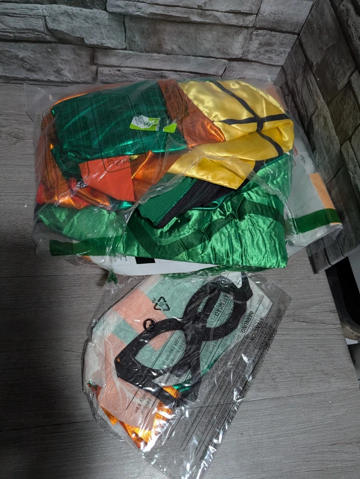 LEER Mono Miguel Ángel Tortugas Ninja Adolescentes Mutantes Disfraz para Mujer, Grande Foto 3 de 4