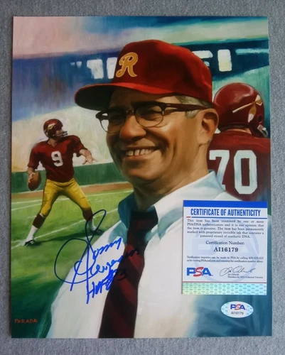 WASHINGTON REDSKINS- SONNY JURGENSEN SIGNED 8x10 PORTRAIT PHOTO PSA/DNA AI16179