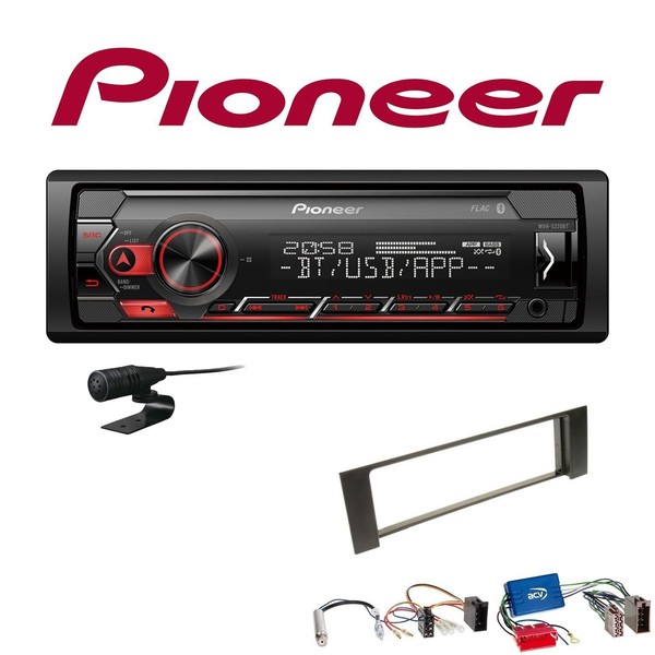 Pioneer 1-DIN Bluetooth Autoradio Android USB FüR Audi A4 Cabrio 2002-2006-image