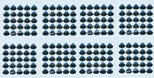 200 Pcs Blue Tip Diaphragm Compatible with Elbi Water Valve Wascomat 823492