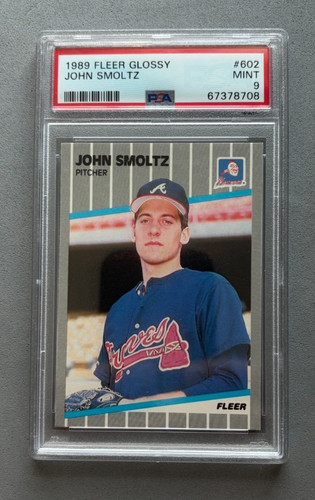 John Smoltz #602 1989 Fleer Glossy card