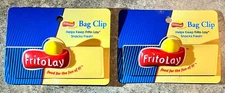 Vintage Frito Lay Potato Chip Clip with Magnet Year 2000-New with Tag-Set of 2