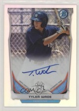 2014 Bowman Prospect Chrome Refractor 272/500 Tyler Wade #BCAP-TW Auto 0a4s