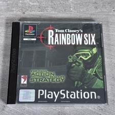 Tom Clancys Rainbow Six PS1 PlayStation 1 gioco PAL - ottime condizioni ✔️ con manuale etichetta nera