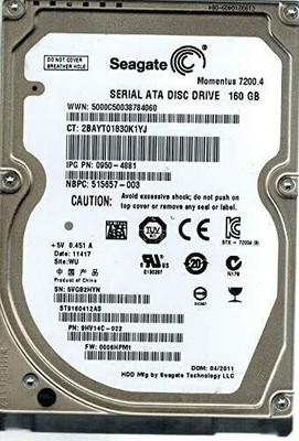 Seagate ST9160412AS 160GB Laptop 2,5'' SATA Festplatte 9HV14C-500