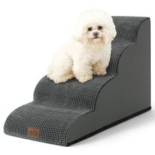 Dog Stairs for Small Dogs 19.7" H, Curved Dog Step for Puppy, Older or Cat, M...
