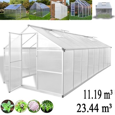 Gewächshaus Pflanzenbeet Aluminium wächshaus Garten Tomatenhaus Frühbeet 7 model