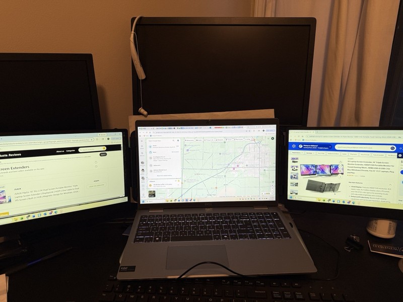 KEFEYA S2 Triple Screen Laptop Screen Extender 