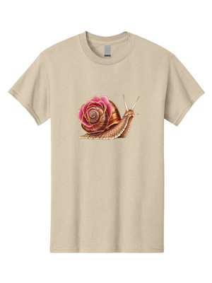 Snail-Shell Mens Graphic Tee, 100% Cotton, Casual Summer Wear