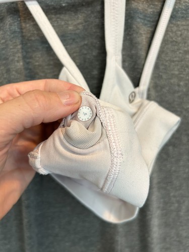 Sujetador Lululemon Flow Y Nulu para mujer 4 blanco espalda corredora absorbente de sudor yoga atletismo - Imagen 3 de 4