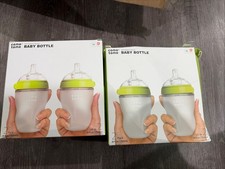 Comotomo Baby Bottle 8oz Silicone BPA Free Green 2 Pack Lot of 2 4 Bottles 