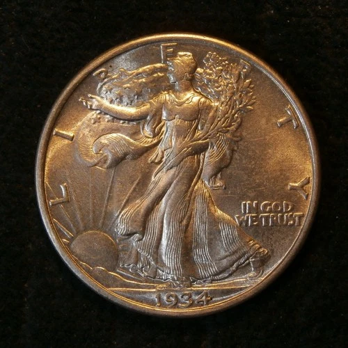 1934 Walking Liberty Half Borderline Unc