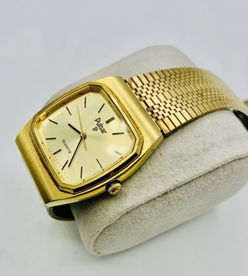 #ad Vintage Pulsar Y481 5589 Slim Design Mens Watch In Good Working Condition $45.00