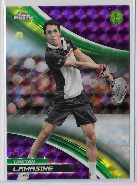 2025 Topps Chrome Tennis Tristan Lamasine #276 Geometric Purple Refractor #2/10