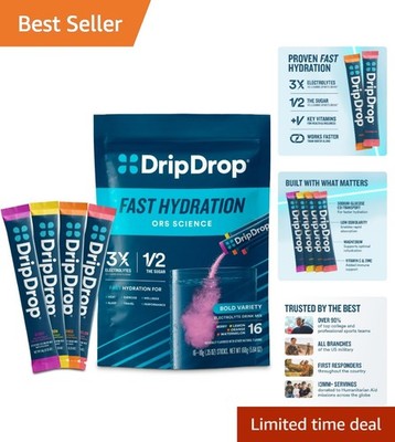 Hydration Packets - Bold Variety Pack - Single Serve Electrolytes Powder Drin...