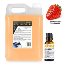 5 Litre Beamz Eco Smoke Machine Fluid Orange w/ Strawberry Scent Fragrance 30ml