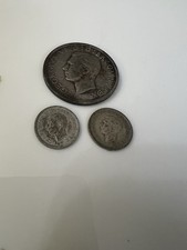 George VI Silver Half Crown 1942 And 2x 1941 Silver Three Pence Coins.