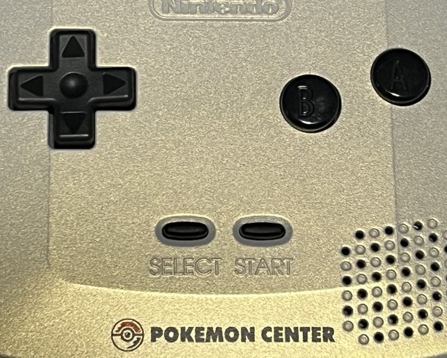 Game Boy Color console Pokémon Gold and Silver commemorative ver ...