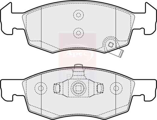 Brake Pads Set Front PD3383 Apec Blue 1605280 95517028 95524972 Quality New