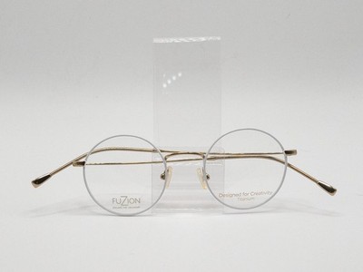 Brille Fuzion Titanium Rund Metall Brillengestelle eyeglasses