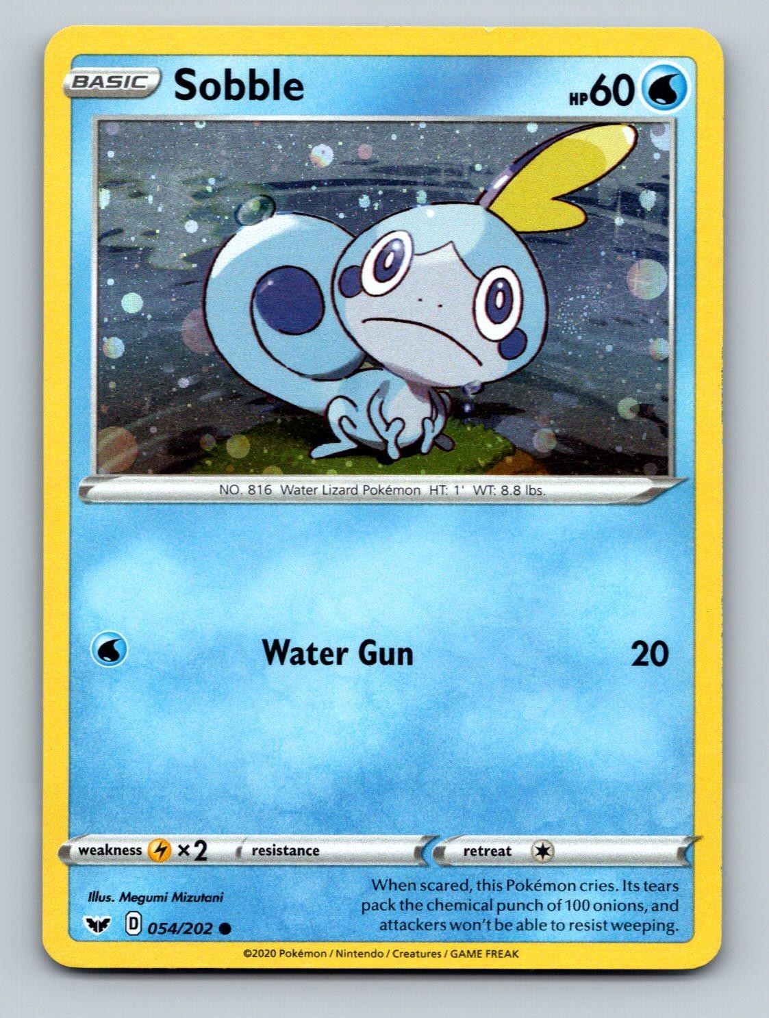 Sobble (Cosmos Holo) 054/202 Promo Blister Exclusives Pokemon Lightly Played