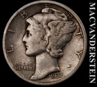 1937-D Mercury Dime - Scarce  Better Date  No Reserve  #K1144