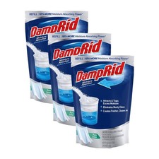 DampRid Moisture Absorber 3-Pack Refill Pure Linen Scent 44 oz. Mold Mildew Cont