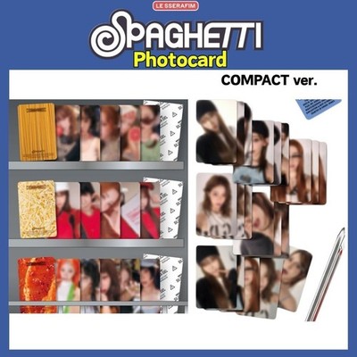 LE SSERAFIM ''SPAGHETTI'' 1. einzelne offizielle Fotokarte KOMPAKT Ver. PC