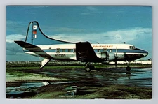Southeast Air Martin 2-0-2A, Plane, Transportation Antique Vintage Postcard