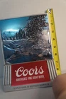Rare Aluminum Coors Beer Tabletop Mountain Spring Sign Vintage