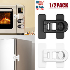 2Pcs Child Proof Fridge Door Lock Refrigerator Freezer Latch for Kids Safety USA