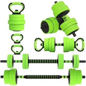 SPORTNOW Ensemble de dumbbells de poids, Barbell, Kettlebell, Poussez vers le haut, 30kg