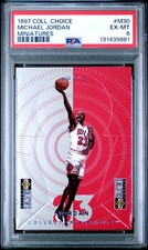 1997 UPPER DECK COLLECTOR'S CHOICE MINIATURES #M30 MICHAEL JORDAN PSA 6