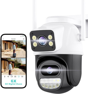 Security Camera Outdoor 2.4G Wifi PTZ Outdoor Camera Dual Lens Home Security Cam