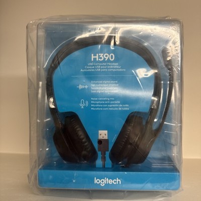 Logitech Logi H390 USB Headset with Noise-Canceling Microphone - NEW