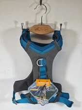 Kurgo Journey Air Dog Harness Blue Gray Large L/G w/ Kurgo Harness Hanger
