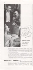 American Express 1937 Original Print Ad Effortless Travel Service