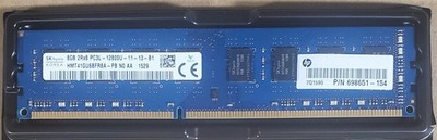 SK Hynix 8GB RAM, DDR3 2RX8 PC3L-12800U-11-13-B1,  HMT41GU6BFR8A-PB