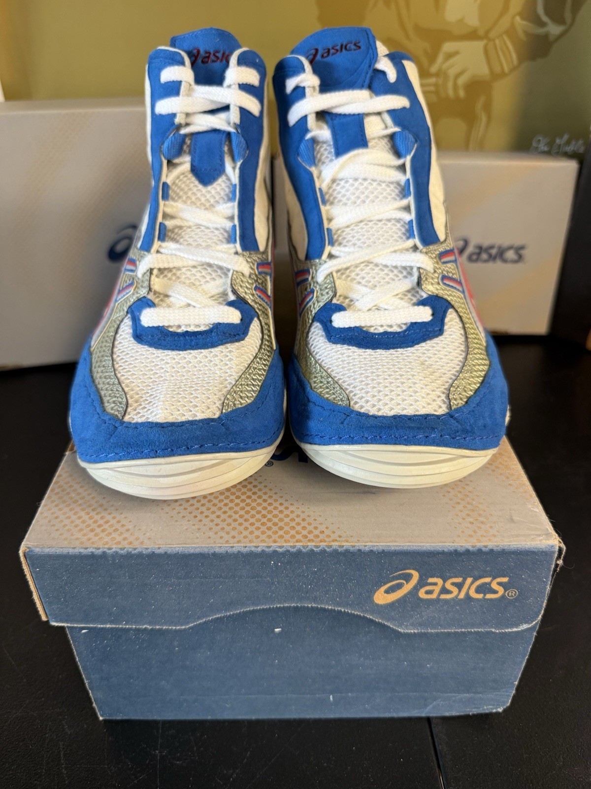ASICS Cael V4.0 UNRELEASED SAMPLE Size 8.5 Wrestling Shoes - Very Rare!