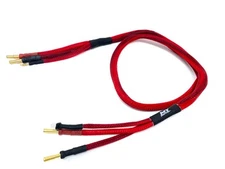MT Racing 2S Pro Charge Cable 4mm to 4/5mm Bullet Red 1 Meter MTR1156