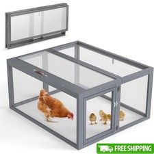 Portable Chicken Coop Foldable Lightweight Indoor Outdoor Pet Run Weatherproof
