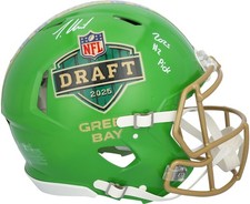 Travis Hunter Jaguars Signed Riddell 2025 Draft Authentic Helmet w/#2 Pick Insc