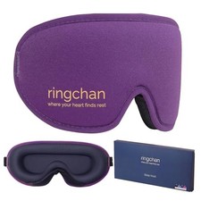 3D Sleep Mask, 100 Total Blackout for Meditation and Naps, Zero Purple