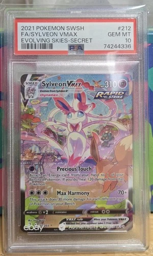 Sylveon VMAX 212/203 Alternate Ful Art Secret Evolving Skies English PSA 10