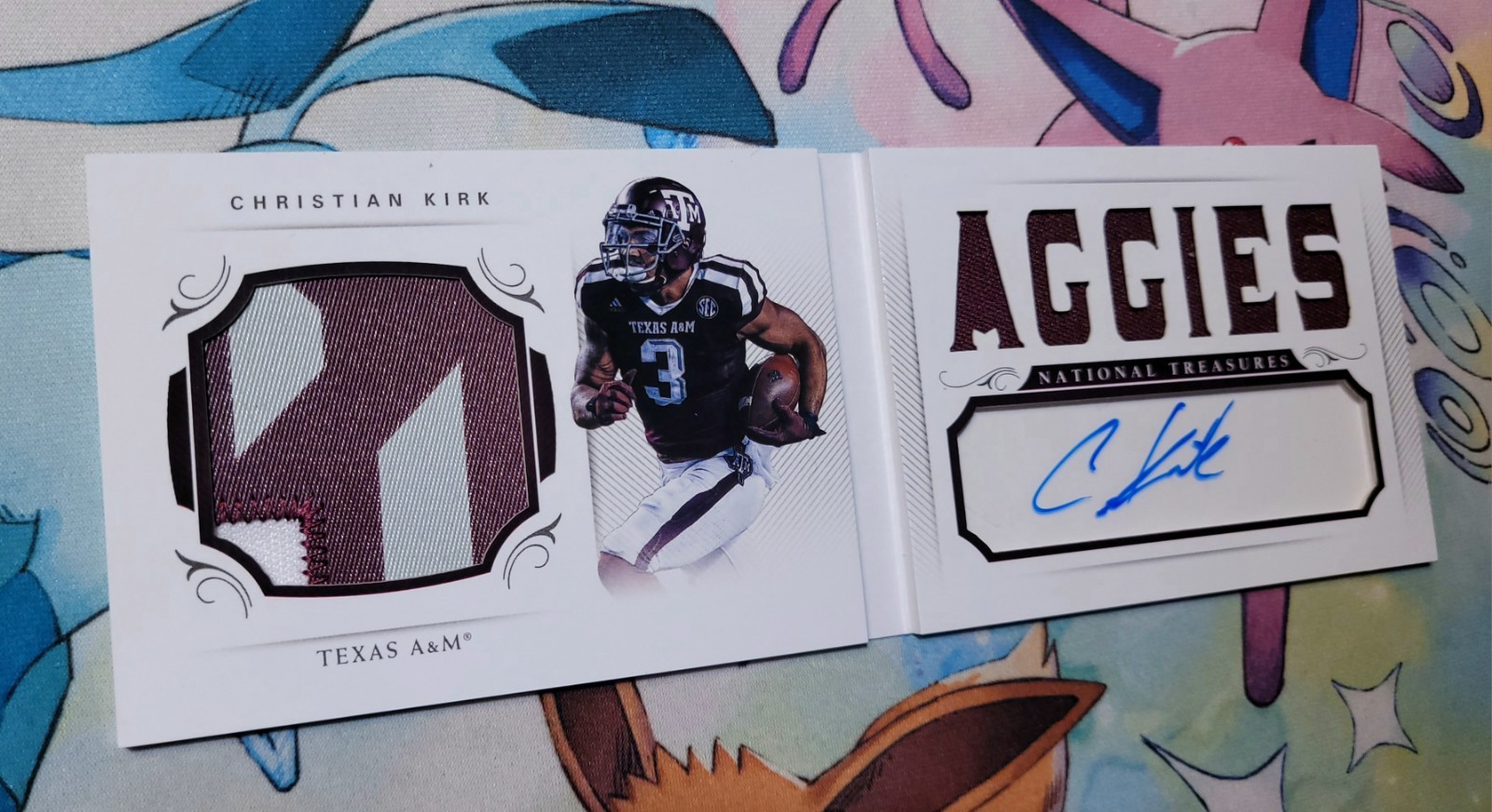 2018 National Treasures Collegiate Auto|Player Worn /47 BOOKLET Christian Kirk view 5
